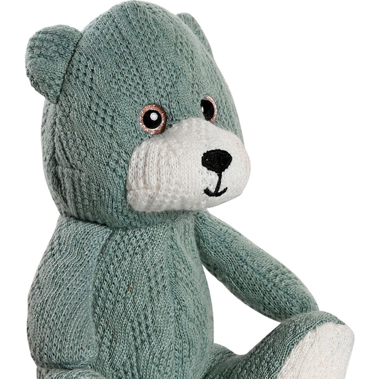 OSO PELUCHE TRICOTADO LANA 14X10 CM 4 COLORES image 1