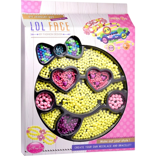 SET ABALORIOS PARA PULSERAS Y COLLARES 2 MODELOS. CAJA 24X33 image 1