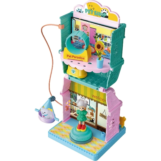 CASITA CON MINI MUÑECA VETERINARIA Y ACCESORIOS. CAJA 30X31 image 0
