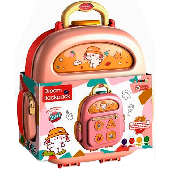 MOCHILA TROLLEY CON SET PLASTILINA Y ACCESORIOS. 19X9X23 image 1