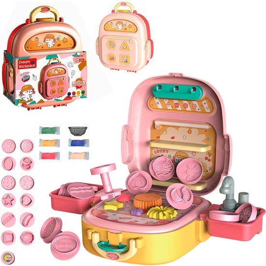 MOCHILA TROLLEY CON SET PLASTILINA Y ACCESORIOS. 19X9X23 image 2