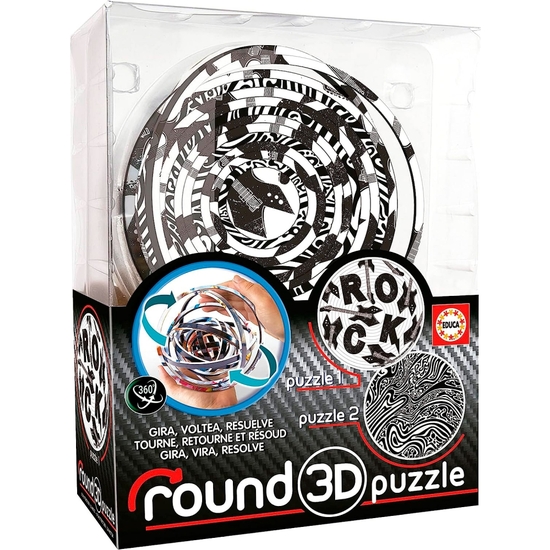 PUZZLE ROUND 3D GIRA Y VOLTEA HYPNOTIC image 0