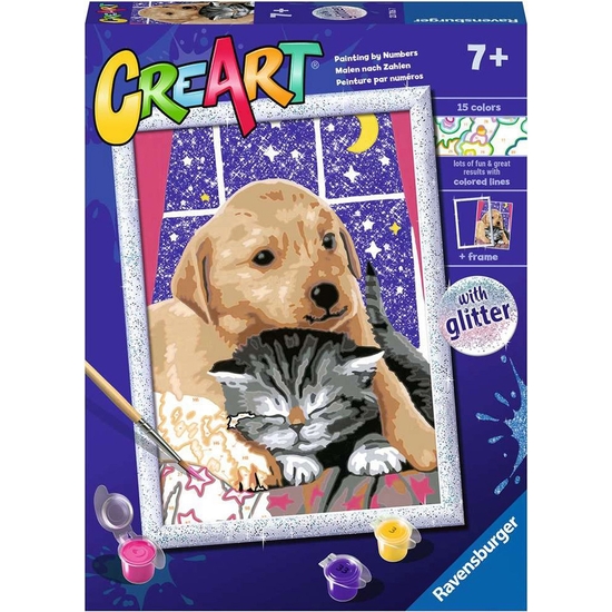 CREART PINTAR POR NÚMEROS AMIGOS PELUDOS + 7 AÑOS image 0
