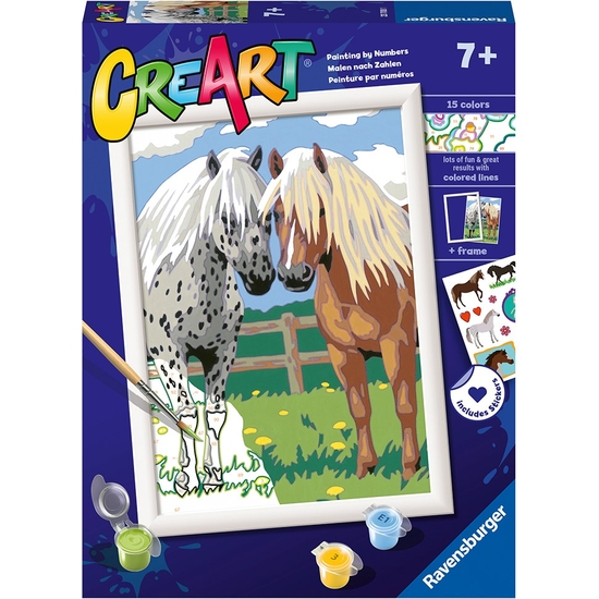 CREART PINTAR POR NÚMEROS PAREJA DE CABALLOS + 7 AÑOS image 0