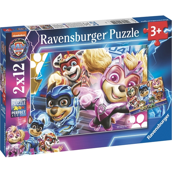 PATRULLA CANINA PUZZLE DOBLE 2X12 PIEZAS image 0