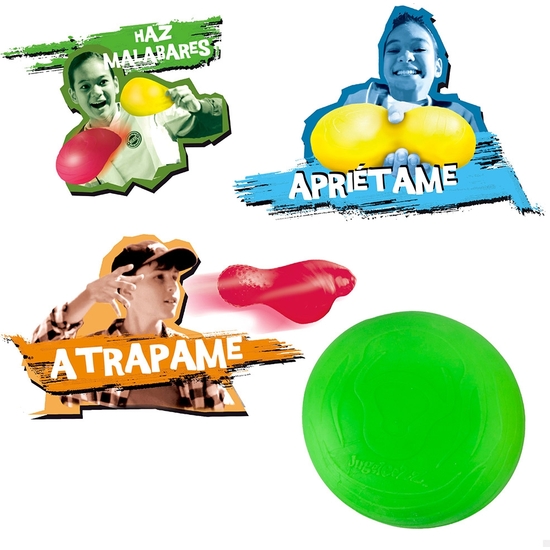 PELOTA ELÁSTICA JUGGLEEZ 12 CM COLOR NEÓN image 1
