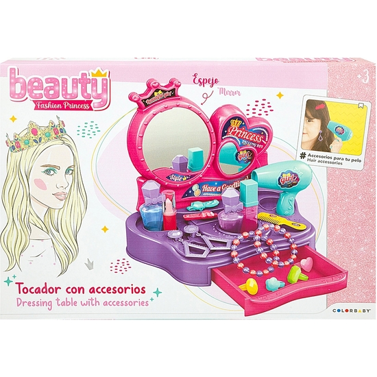 TOCADOR SOBREMESA CON ACCESORIOS DE BELLEZA image 1
