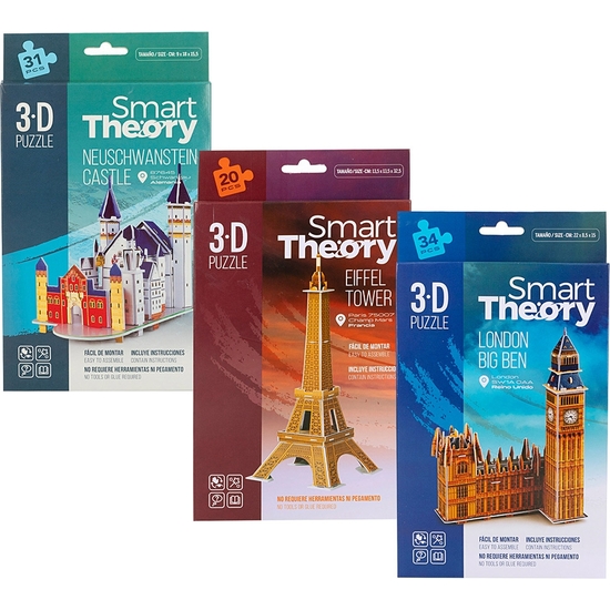 PUZZLE 3D MINI 3 MODELOS, CAJA 15X25 image 2