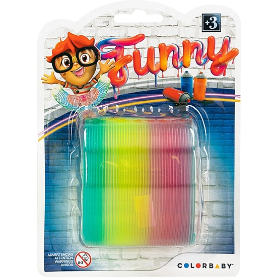 MUELLE MÁGICO FUNNY ARCO IRIS. BLISTER 12X17X8 image 1