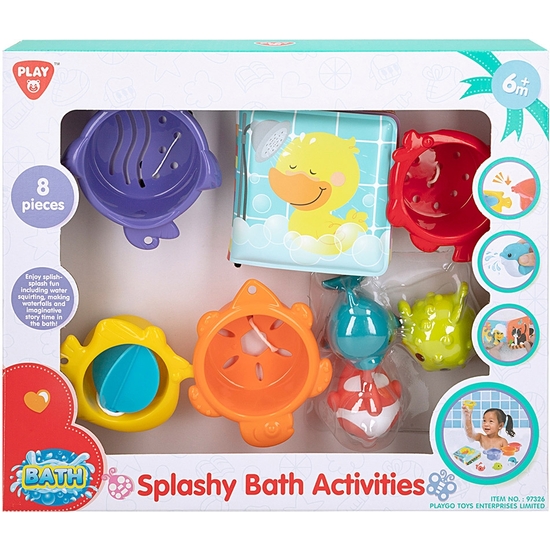 SET 8 JUGUETES PARA EL BAÑO + 6 MESES. CAJA 33X28X7 image 0