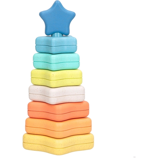TORRE 8 ESTRELLAS APILABLES COLORES PASTEL ECO image 0