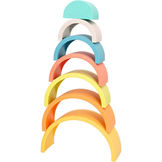 TORRE 7 ARCOS IRIS APILABLES COLORES PASTEL ECO image 2