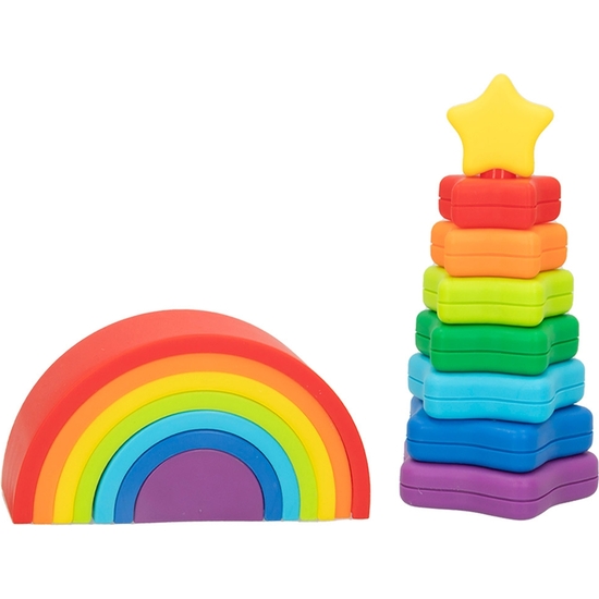 SET APILABLE ESTRELLA Y ARCOS IRIS. CAJA REGALO image 1