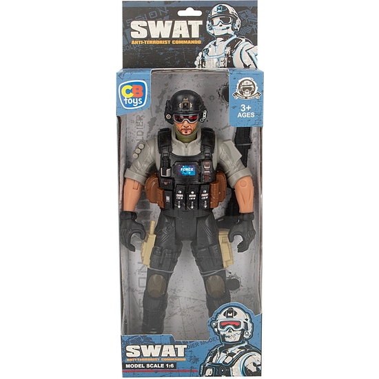 FIGURA ACCIÓN SOLDADO COMANDO SWAT 30 CM 4 MODELOS image 2