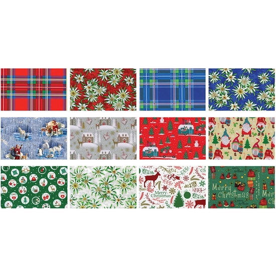 EXPOSITOR 50 ROLLO PAPEL REGALO NAVIDAD COUNTRY 200X70 CM image 1