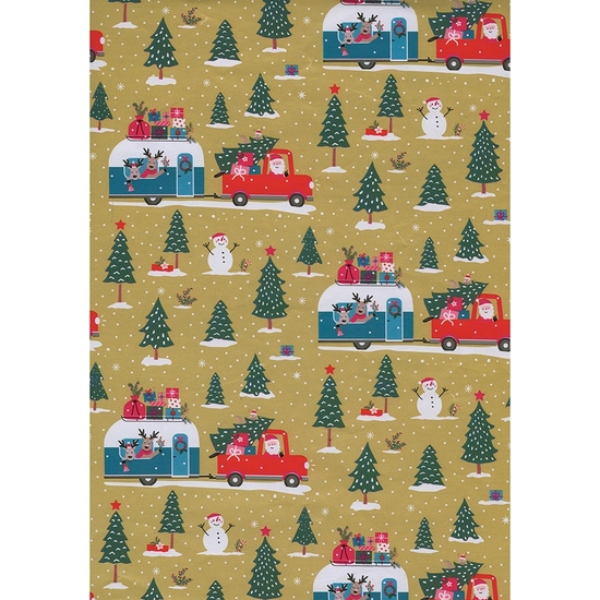 BOBINA PAPEL REGALO NAVIDAD 7 KG 62 CM 170 MTS image 1