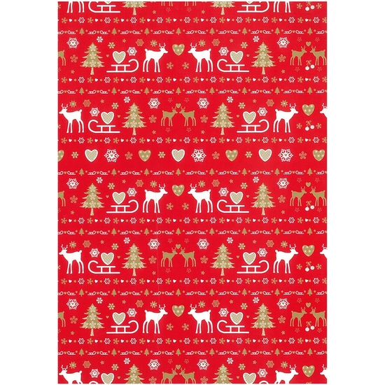 BOBINA PAPEL REGALO NAVIDAD 7 KG 62 CM 170 MTS image 1