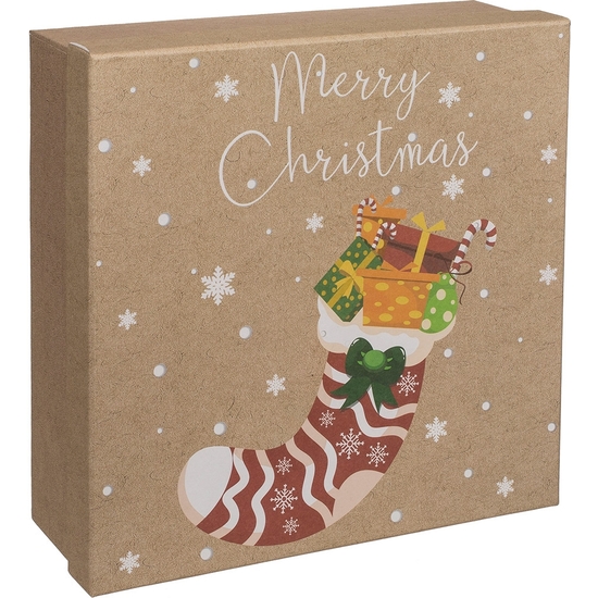 SET 4 CAJAS KARFT DECORADO NAVIDAD 23X23X8 image 0