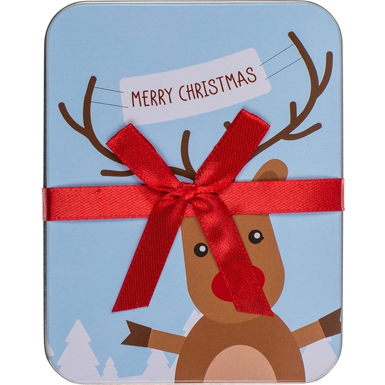 CAJA REGALO DE METAL MERRY CHRISTMAS 4 MODELOS 12X9 CM image 2