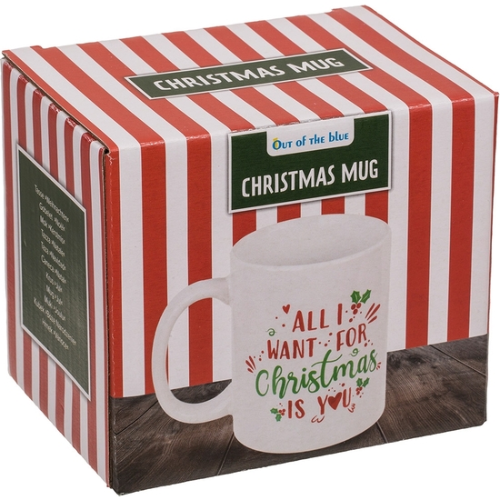 TAZA MUG NAVIDAD EN CAJA REGALO 10X8 CM 2 MODELOS image 1