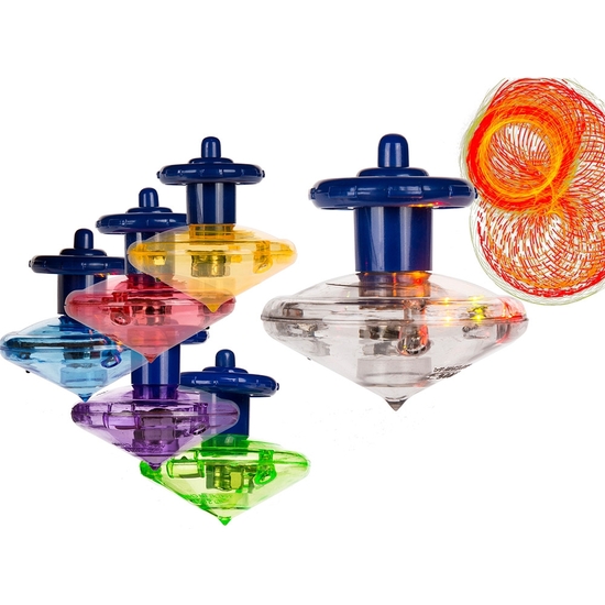 EXPOSITOR 24 PEONZAS CON LUZ LED 6 CM 6 COLORES image 1