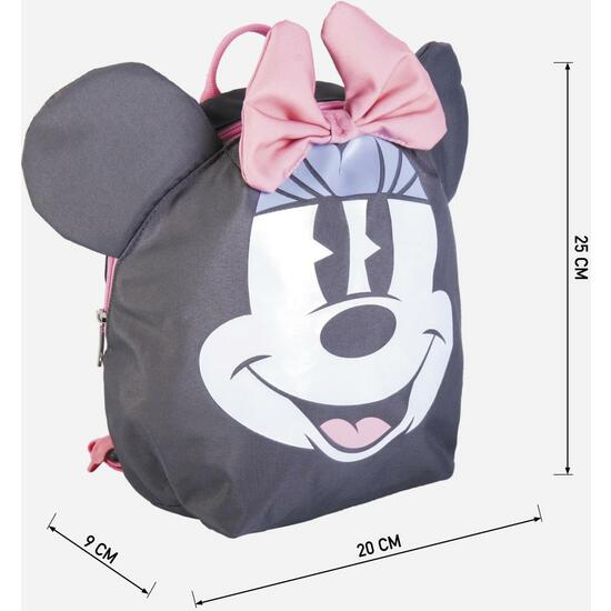 MOCHILA GUARDERIA PERSONAJE MINNIE GRAY image 3