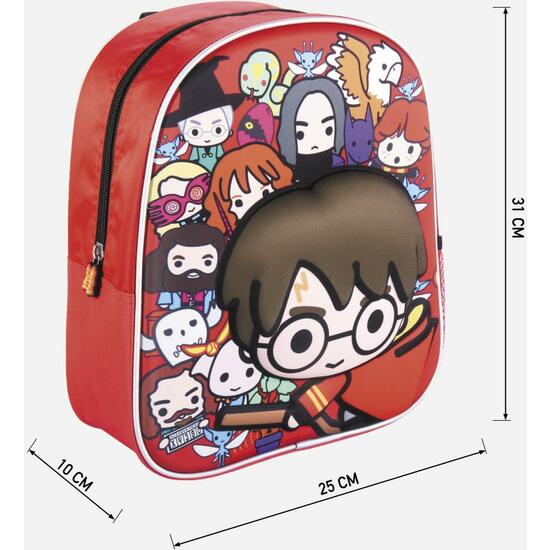 MOCHILA INFANTIL 3D HARRY POTTER RED image 3