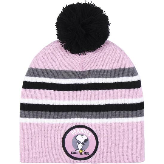 GORRO PUNTO JACQUARD SNOOPY PINK image 0