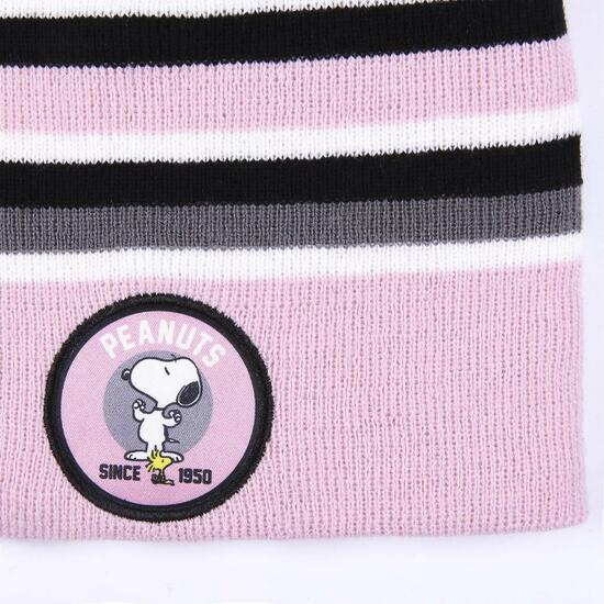 GORRO PUNTO JACQUARD SNOOPY PINK image 2