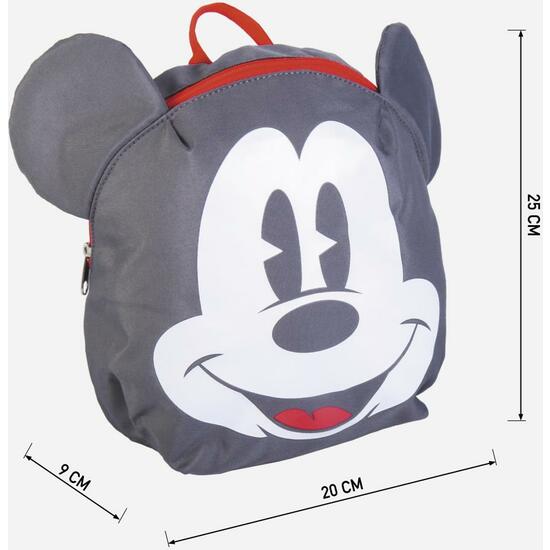 MOCHILA GUARDERIA PERSONAJE MICKEY GRAY image 3