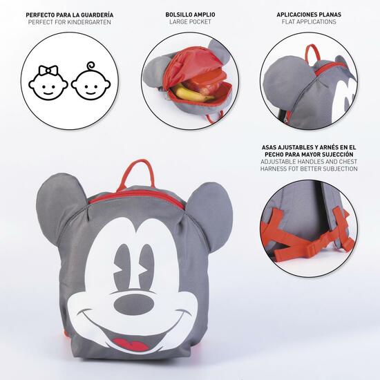 MOCHILA GUARDERIA PERSONAJE MICKEY GRAY image 4