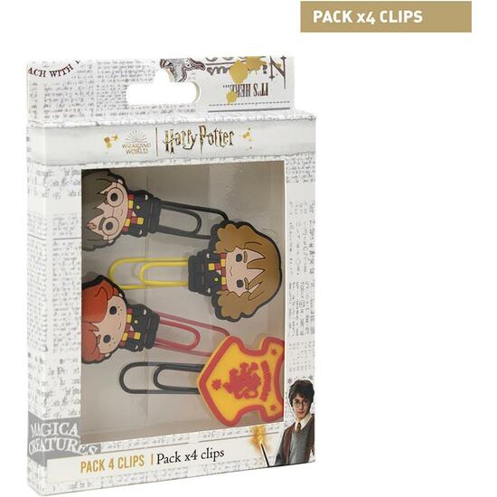 CLIPS PACK X4 HARRY POTTER MULTICOLOR image 0