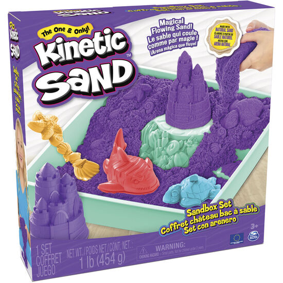 SANDBOX SET KINETIC SAND MORADA image 0