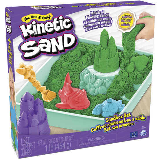 SANDBOX SET KINETIC SAND VERDE image 0