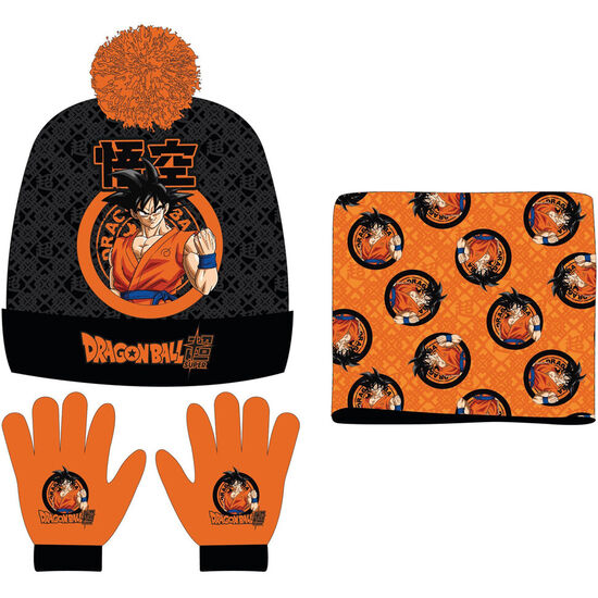 CONJUNTO GORRO GUANTES BRAGA CUELLO DRAGON BALL SUPER image 0