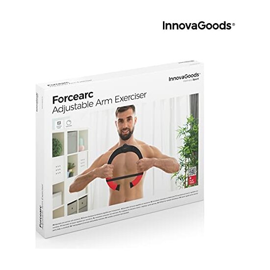 EJERCITADOR DE BRAZOS REGULABLE CON RESISTENCIA Y GUÍA DE EJERCICIOS FORCEARC INNOVAGOODS image 8