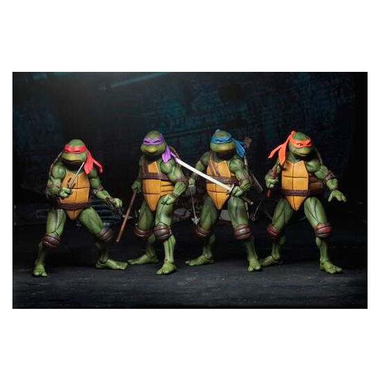 FIGURA MICHELANGELO MOVIE 1990 TORTUGAS NINJA 18CM image 0