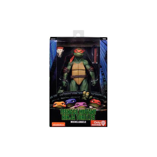 FIGURA MICHELANGELO MOVIE 1990 TORTUGAS NINJA 18CM image 1