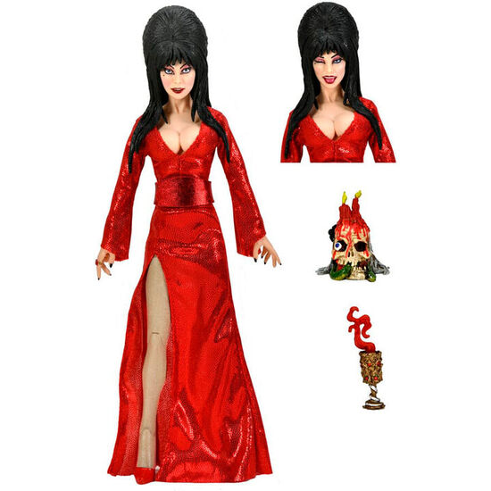 FIGURA ELVIRA RED FRIGHT AND BOO MISTRESS OF THE DARK 20CM image 0