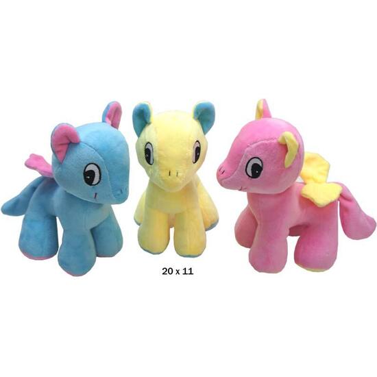 PONY PELUCHE C/ALAS 20CM. 3-COLORES image 0