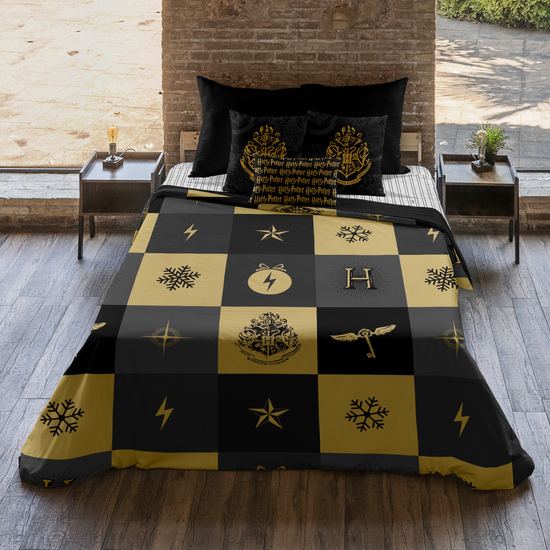 FUNDA NÓRDICA CON BOTONES 100% ALGODÓN MODELO HOGWARTS CUADROS NAVIDAD PARA CAMA DE 135/140 (220X220 CM) image 2