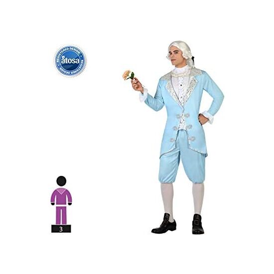 DISFRAZ CORTESANO AZUL HOMBRE ADULTO Talla - TALLA XS-S image 1