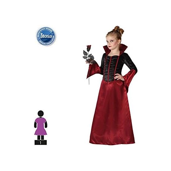 DISFRAZ VAMPIRESA NIÑA DRÁCULA ELEGANTE Talla - 5/6 AÑOS image 1