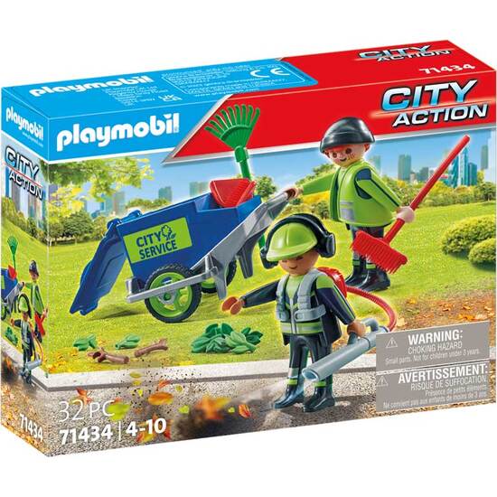 EQUIPO DE LIMPIEZA URBANA PLAYMOBIL image 0