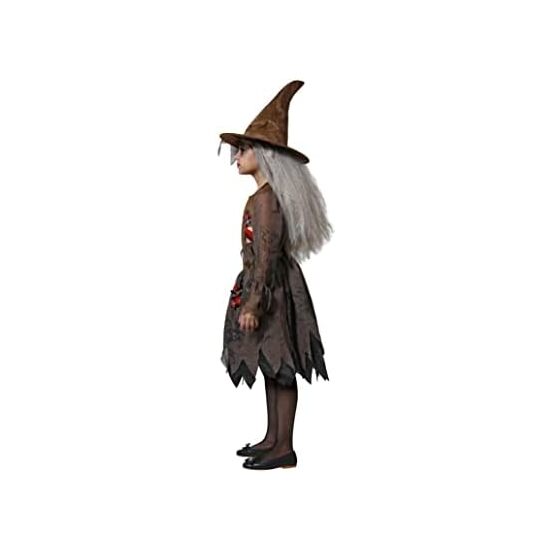DISFRAZ BRUJA MALVADA MALEFICA VERDE Y NEGRO NIÑA Talla - 3/4 AÑOS image 2