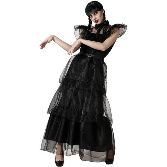 DISFRAZ NIÑA MUERTA NEGRO MUJER ADULTO Talla - TALLA XS-S image 0