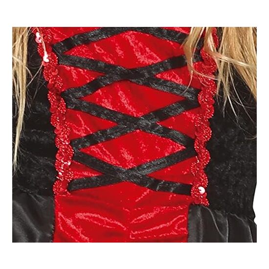 DISFRAZ VAMPIRESA ROJO NIÑA INFANTIL Talla - 7-9 AÑOS image 3