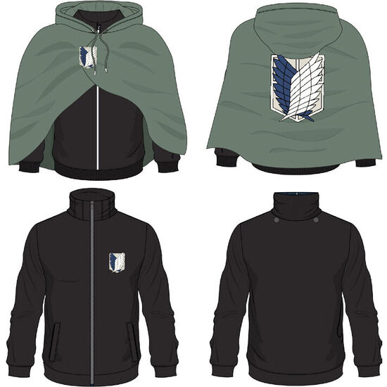 SUDADERA CAPUCHA JEAN KIRSTEIN ATTACK ON TITAN image 2