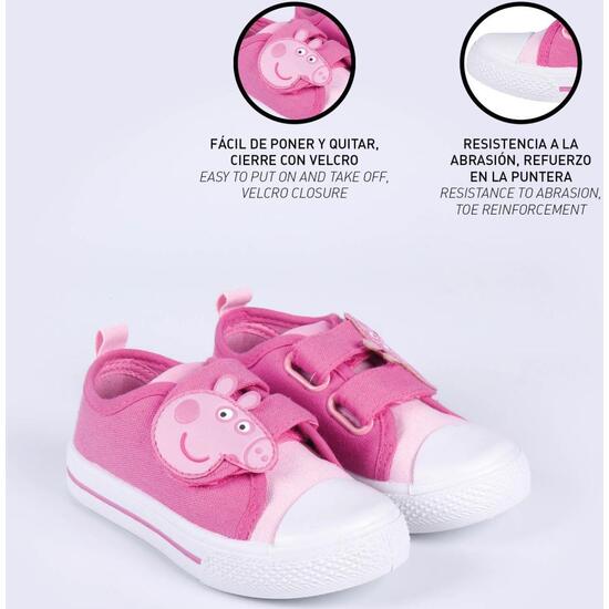 ZAPATILLA LONETA SUELA PVC ALGODÓN PEPPA PIG image 4