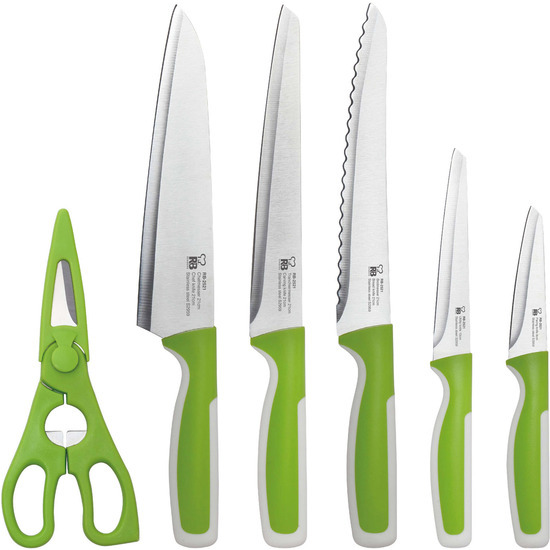 EASY KITCHEN SET 5 CUCHILLOS + TIJERAS DE COCINA image 0